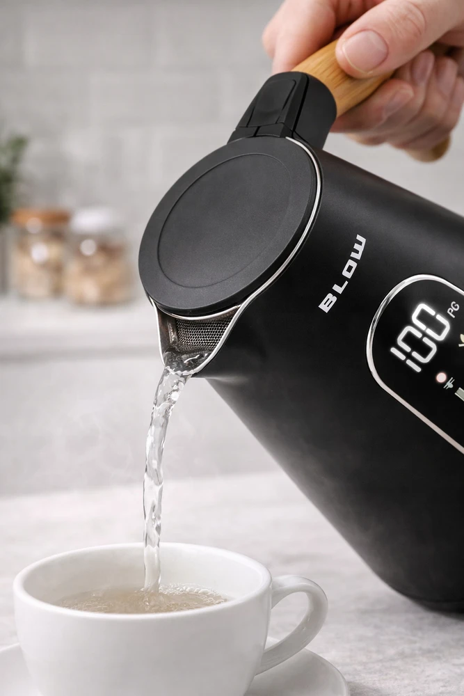 Elektrinis virdulys Blow, 1,7 l, juodas