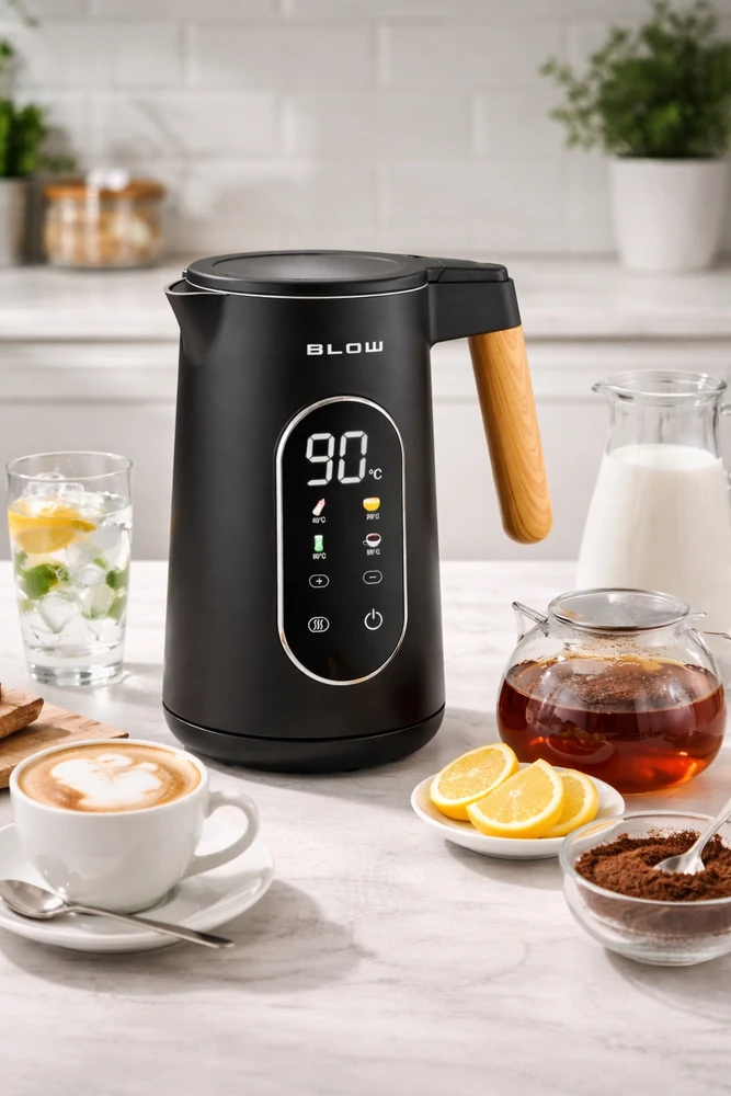 Elektrinis virdulys Blow, 1,7 l, juodas