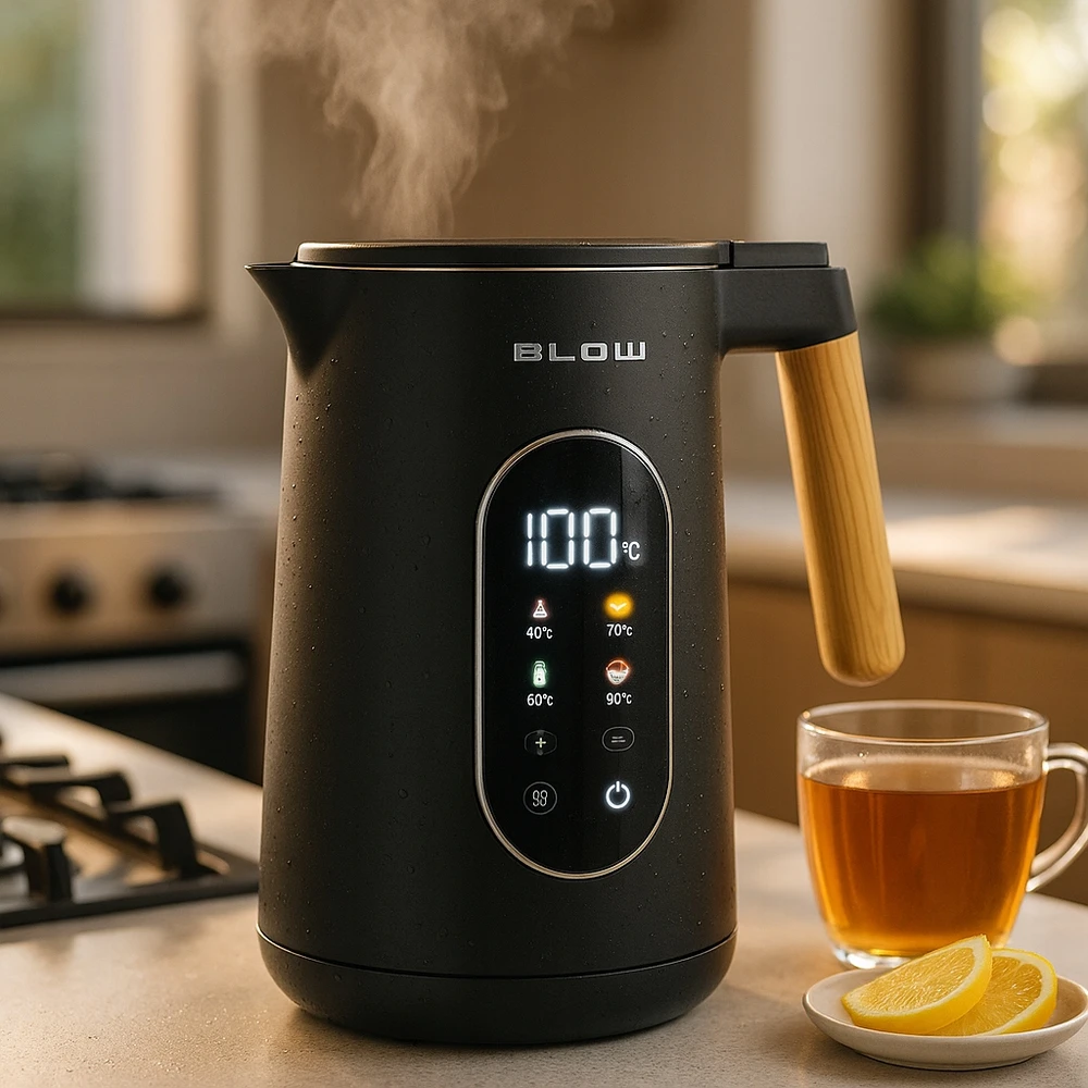 Elektrinis virdulys Blow, 1,7 l, juodas