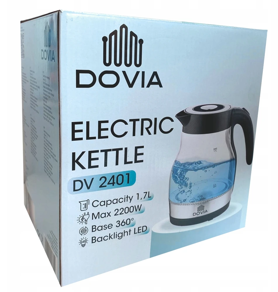 Elektrinis virdulys DOVIA, 1,7 l