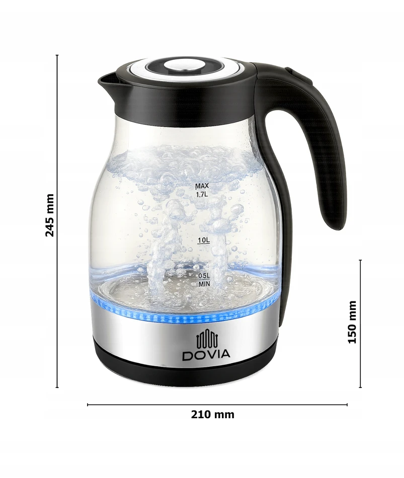 Elektrinis virdulys DOVIA, 1,7 l