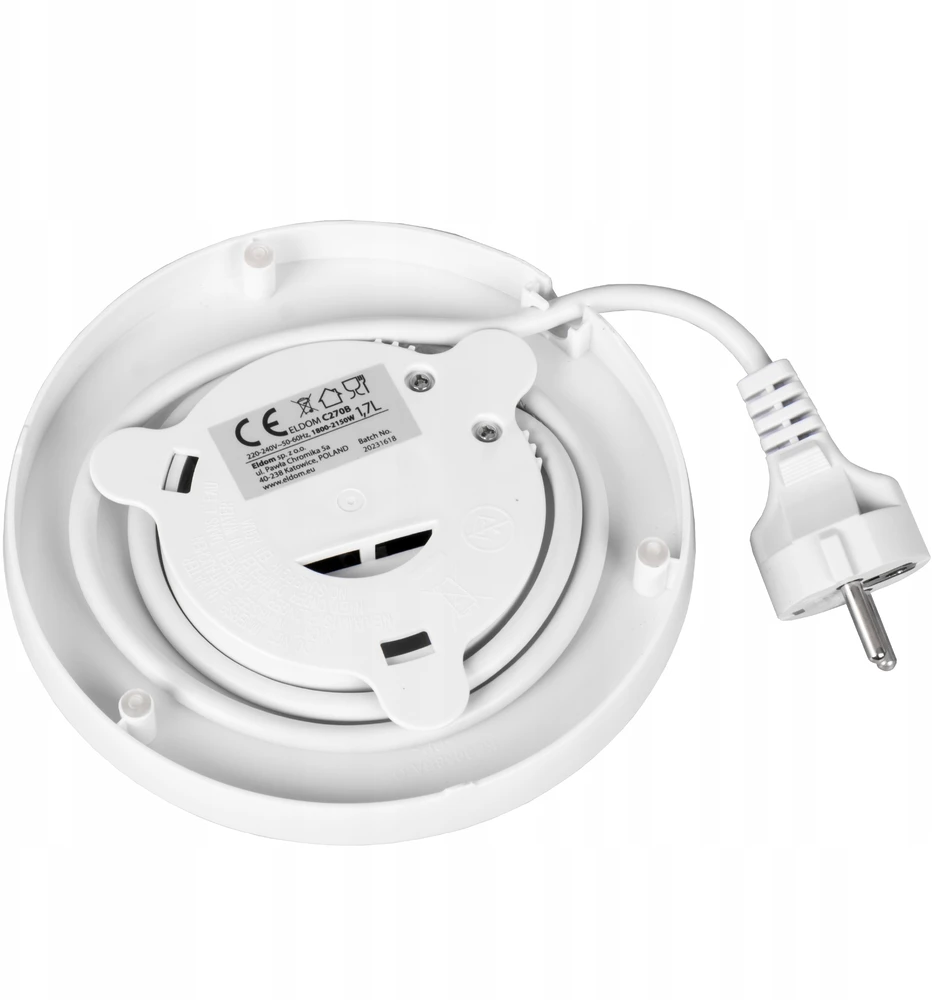 Elektrinis virdulys Eldom, 1,7 l, baltas