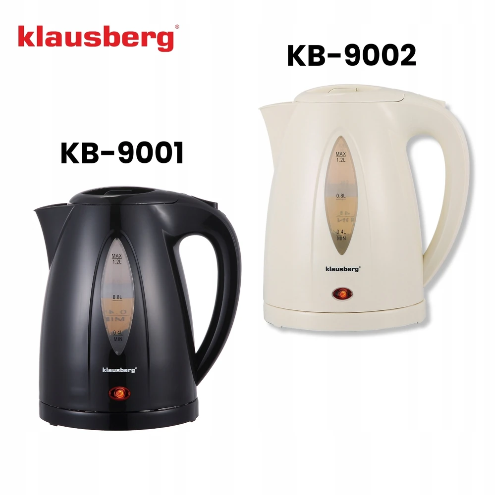 Elektrinis virdulys Klausberg, 1,2 l