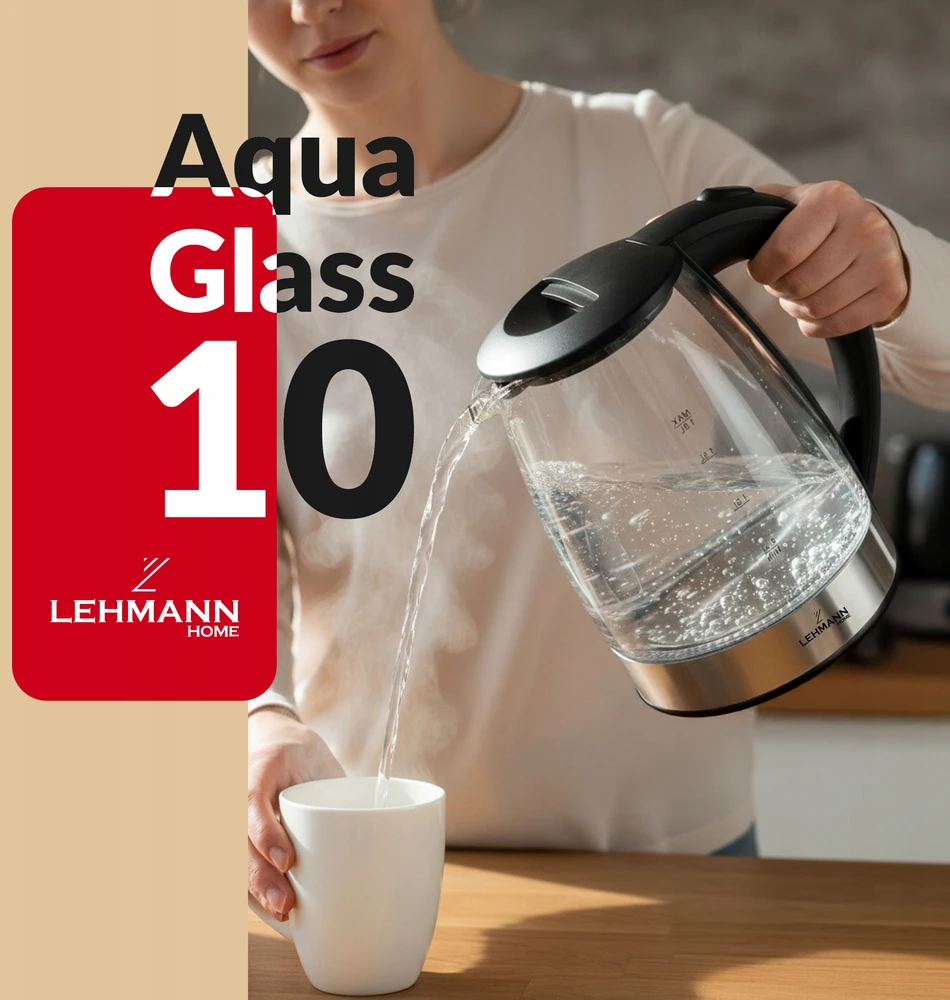 Elektrinis virdulys Lehmann Aqua Glass 10, 2 l
