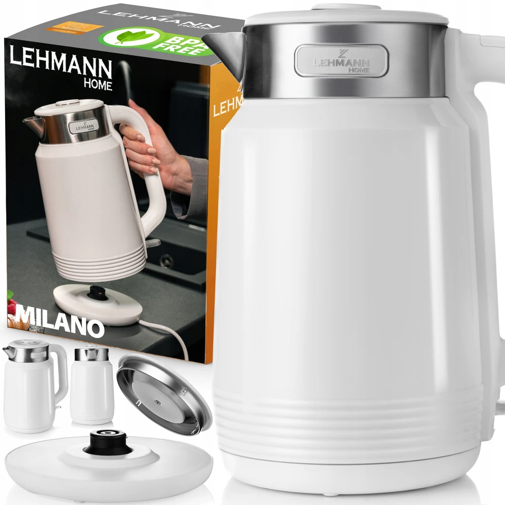 Elektrinis virdulys Lehmann Milano, 2 l, baltas