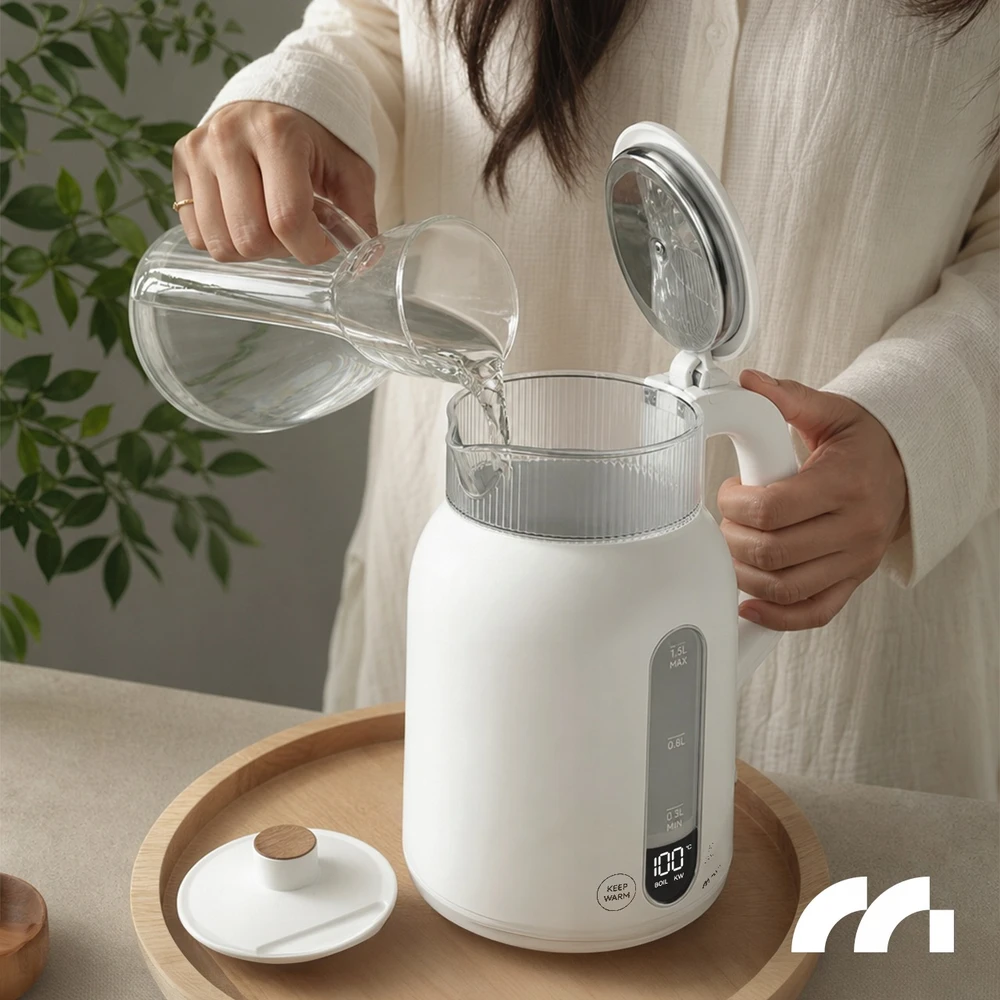 Elektrinis virdulys MalTec, 1,5 l, baltas