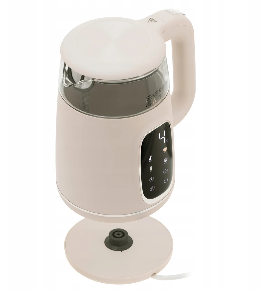 Elektrinis virdulys Sevenkraft, 1,7 l, smėlio spalvos