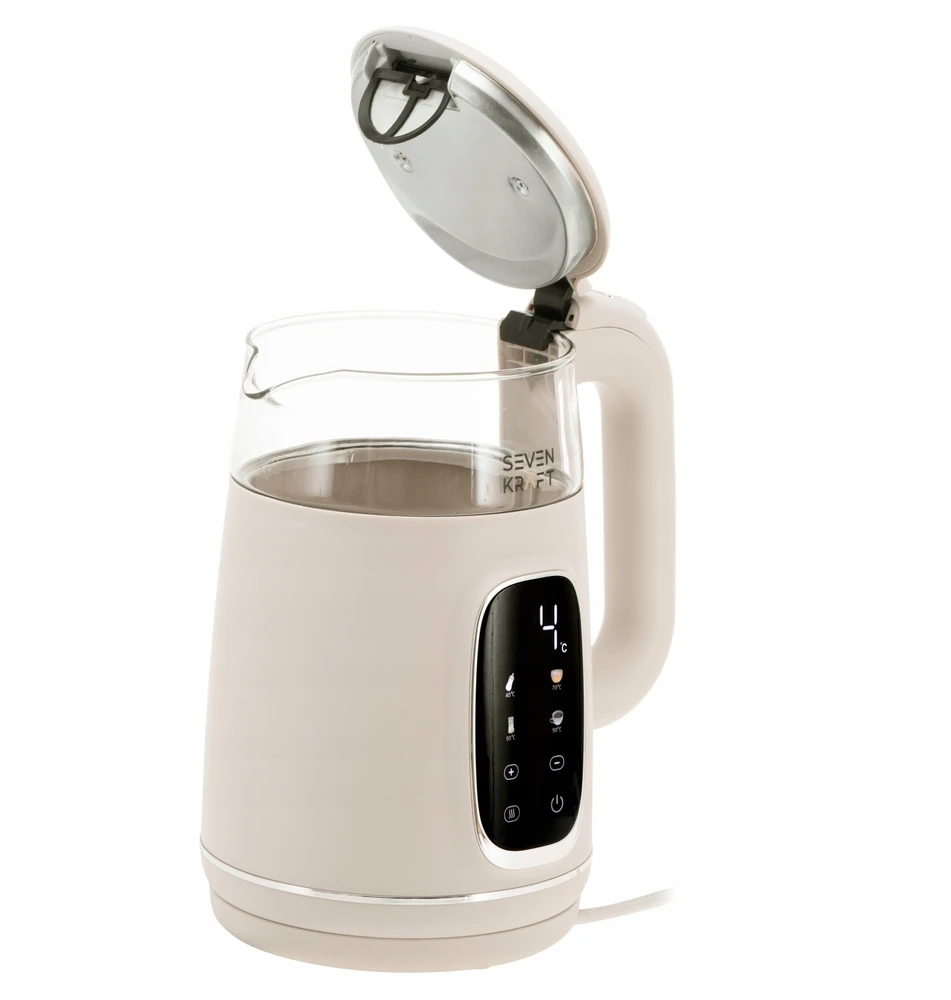Elektrinis virdulys Sevenkraft, 1,7 l, smėlio spalvos