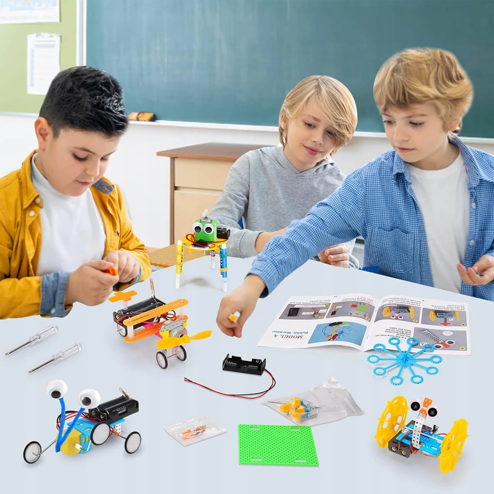 Elektronikos eksperimentų rinkinys MTOYS, 6 modeliai