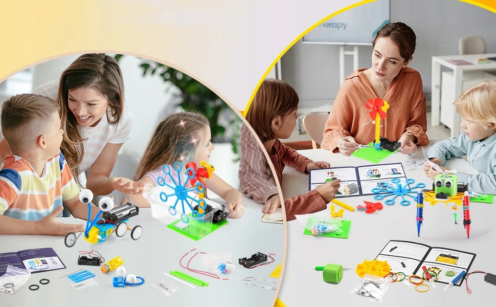 Elektronikos eksperimentų rinkinys MTOYS, 6 modeliai