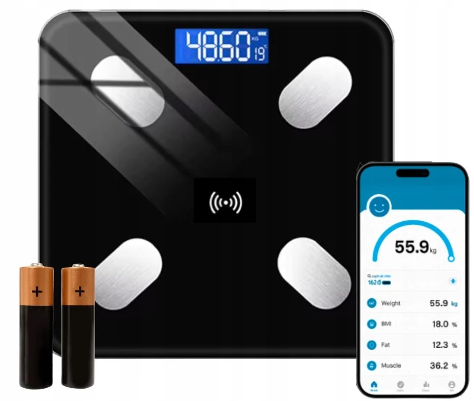 Elektroninės kūno analizės svarstyklės, iki 180 kg