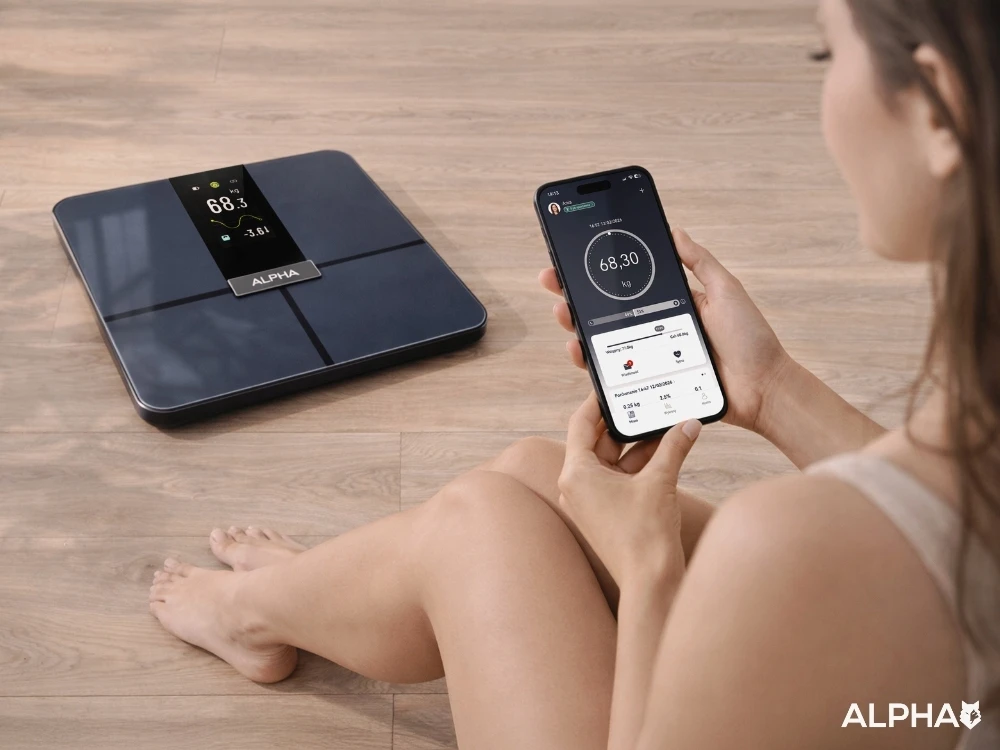 Elektroninės vonios svarstyklės ALPHA, iki 180 kg