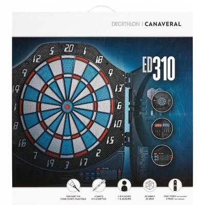 Elektroninis dartų skydas MEGA GIFT – žaidimas 2 žaidėjams, su 6 smiginiais ir antgaliais