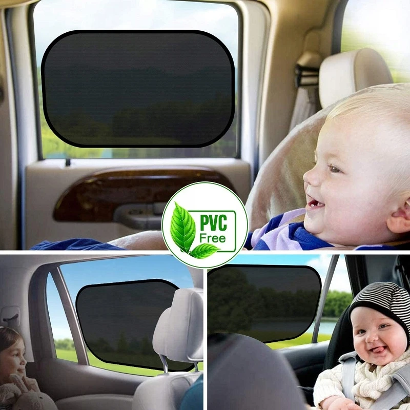 Elektrostatiniai automobilio langų skydeliai nuo saulės, 2 vnt.