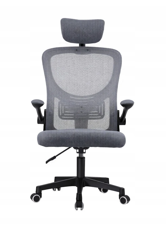 Ergonominė biuro kėdė BATI pilka-juoda