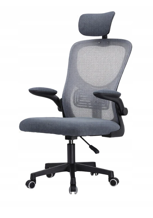 Ergonominė biuro kėdė BATI pilka-juoda