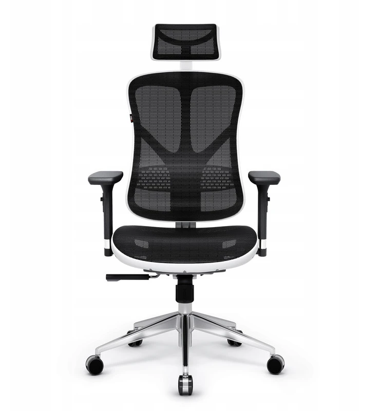 Ergonominė biuro kėdė DIABLO V-BASIC balta-juoda