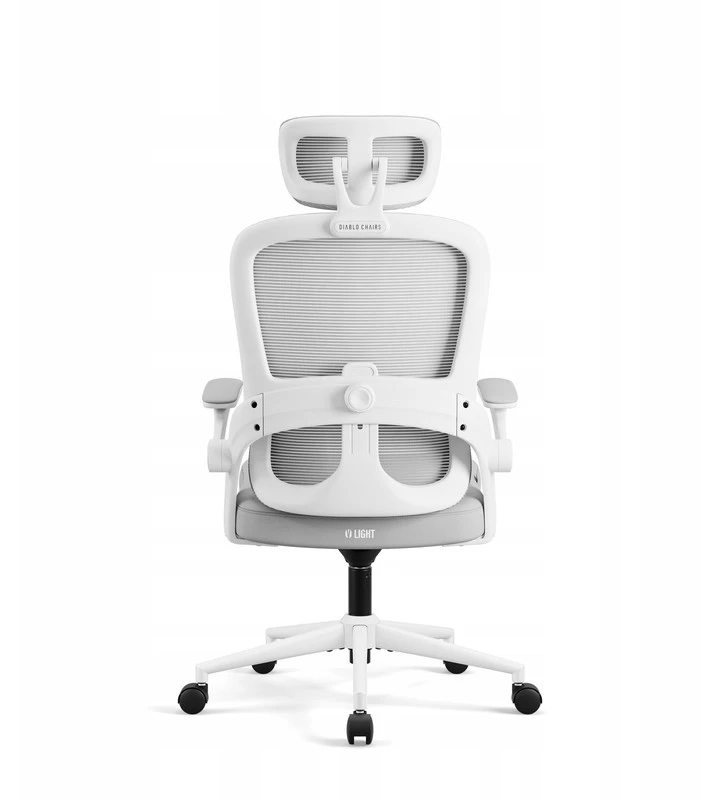Ergonominė biuro kėdė DIABLO V-Light balta/pilka