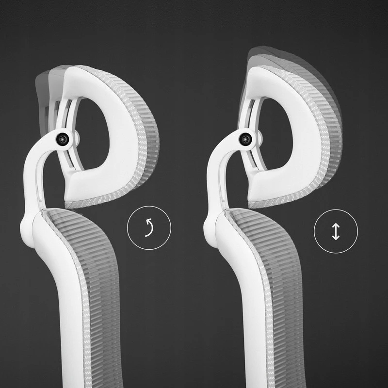 Ergonominė biuro kėdė DIABLO V-Light balta/pilka