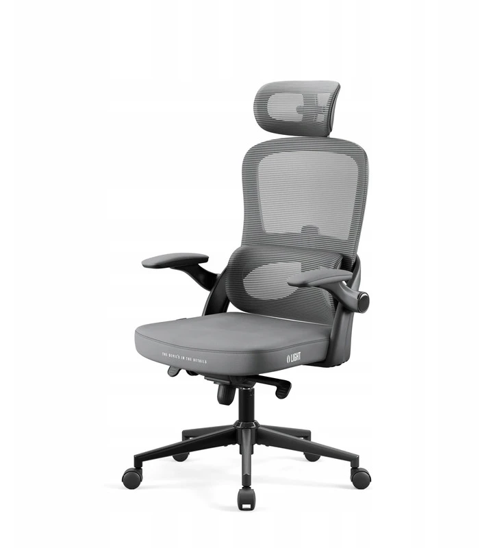 Ergonominė biuro kėdė DIABLO V-Light pilka