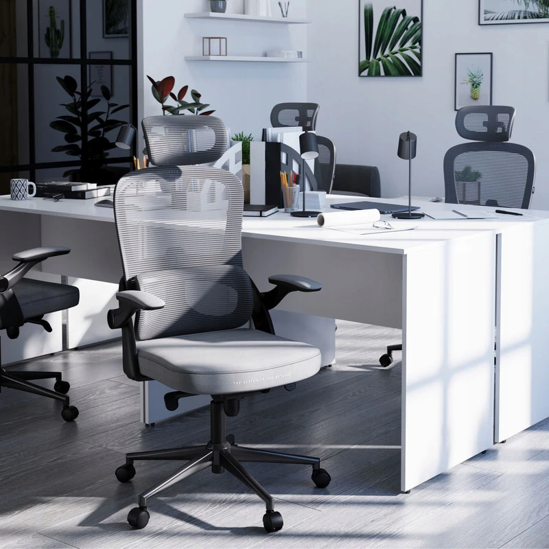 Ergonominė biuro kėdė DIABLO V-Light pilka