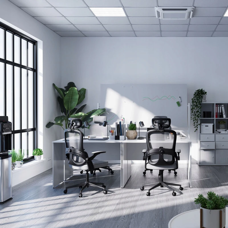 Ergonominė biuro kėdė DIABLO V-Light pilka