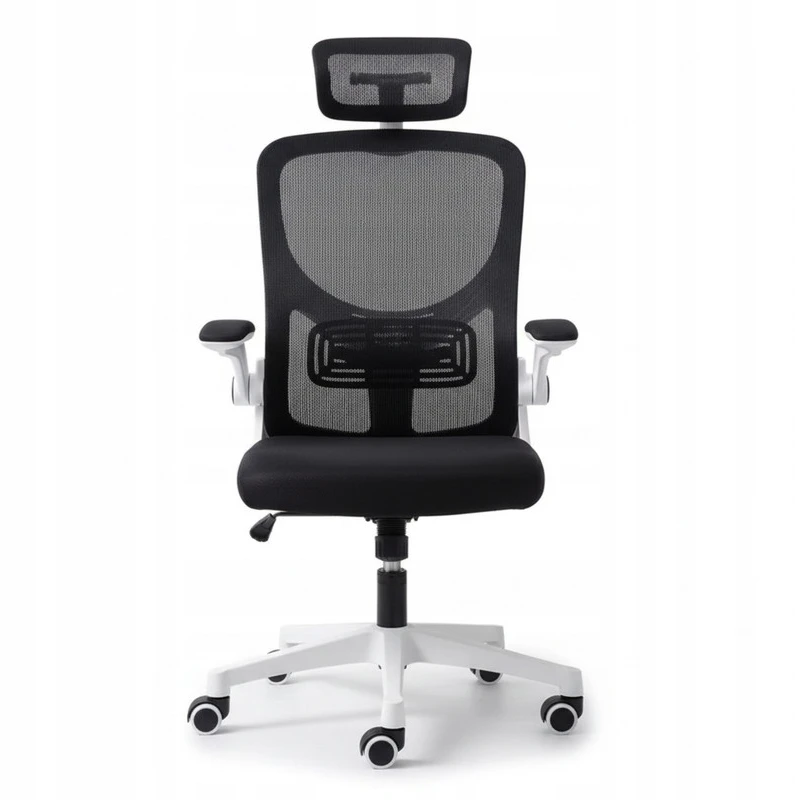 Ergonominė biuro kėdė FIBI Juodas & Baltas su mikro tinkleliu