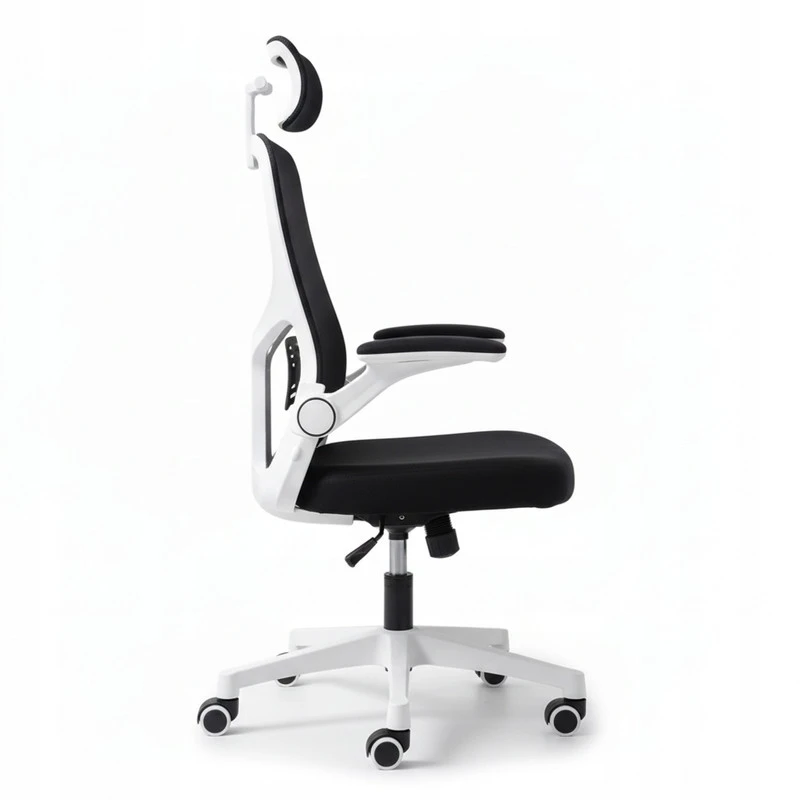 Ergonominė biuro kėdė FIBI Juodas & Baltas su mikro tinkleliu