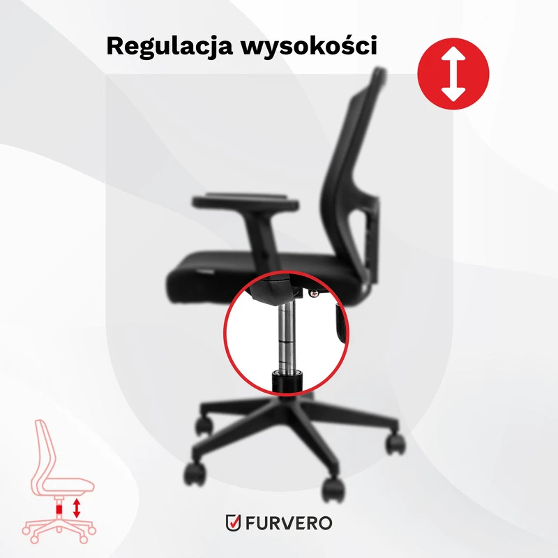 Ergonominė biuro kėdė FURVERO Aero
