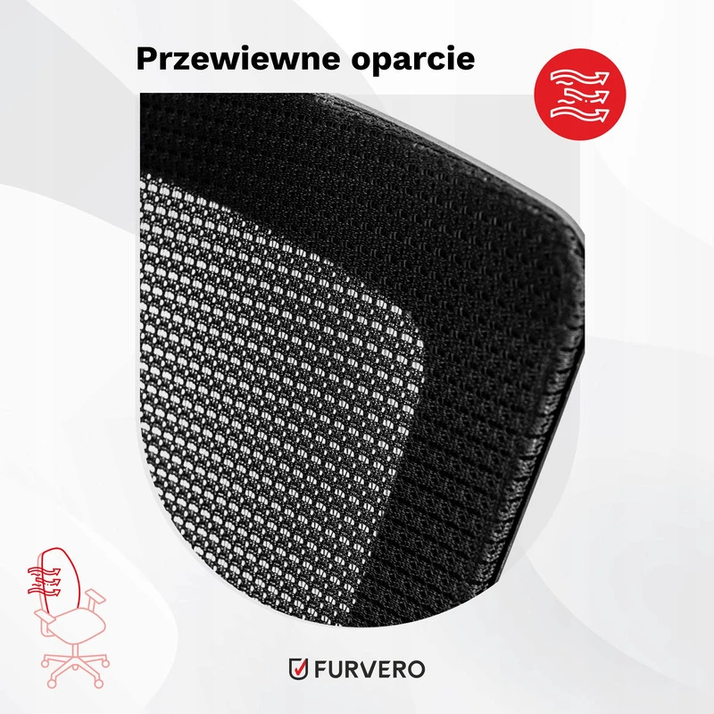 Ergonominė biuro kėdė FURVERO Aero
