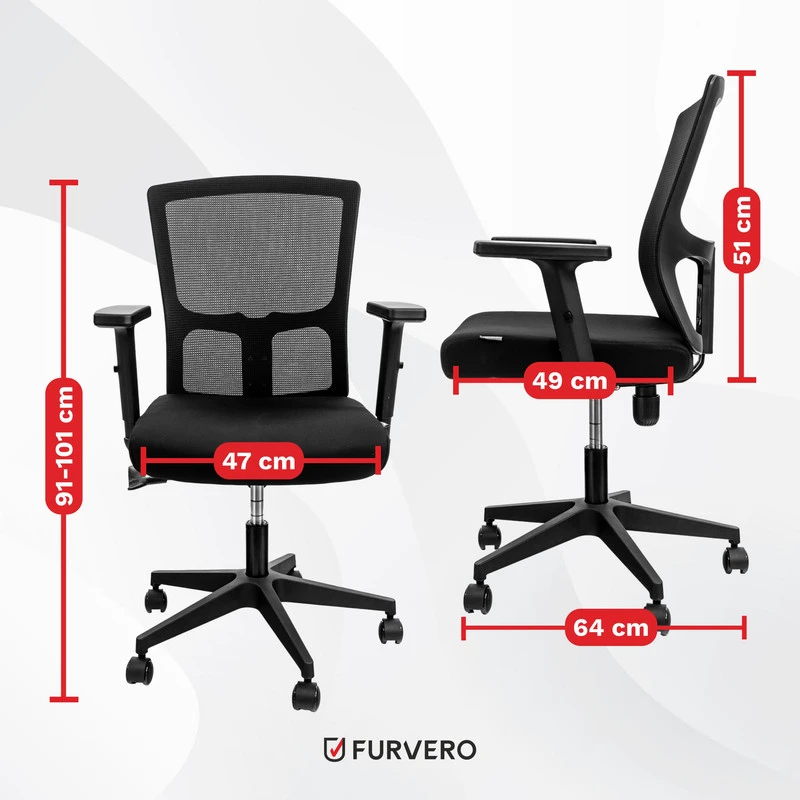 Ergonominė biuro kėdė FURVERO Aero