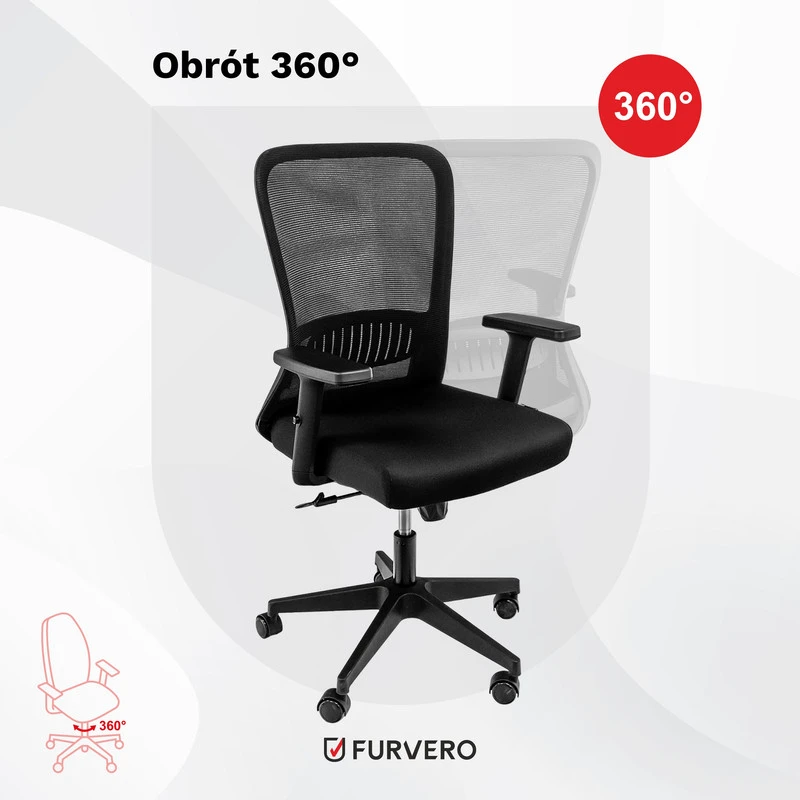 Ergonominė biuro kėdė FURVERO reguliuojama