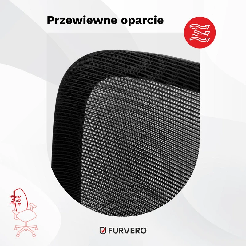 Ergonominė biuro kėdė FURVERO reguliuojama