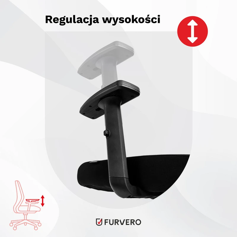 Ergonominė biuro kėdė FURVERO reguliuojama
