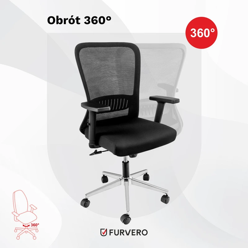Ergonominė biuro kėdė FURVERO reguliuojama