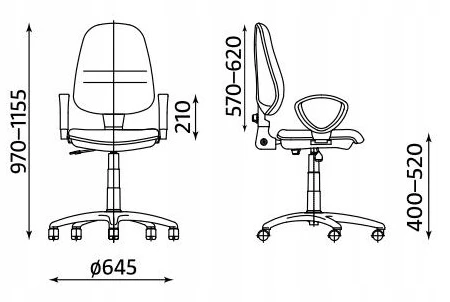 Ergonominė biuro kėdė PERFECT C11 Juodas Nowy Styl