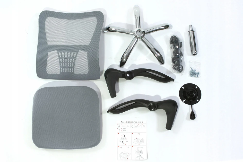 Ergonominė biuro kėdė Sesto Senso V8, pilka, su juosmens atrama