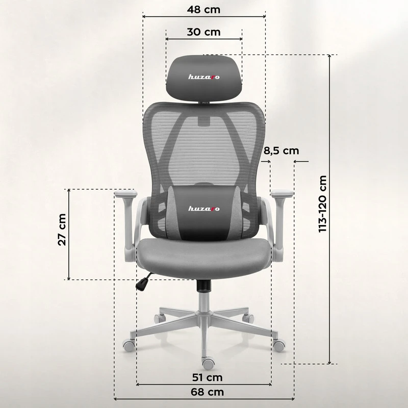 Ergonominė gaming kėdė Huzaro su pakoju