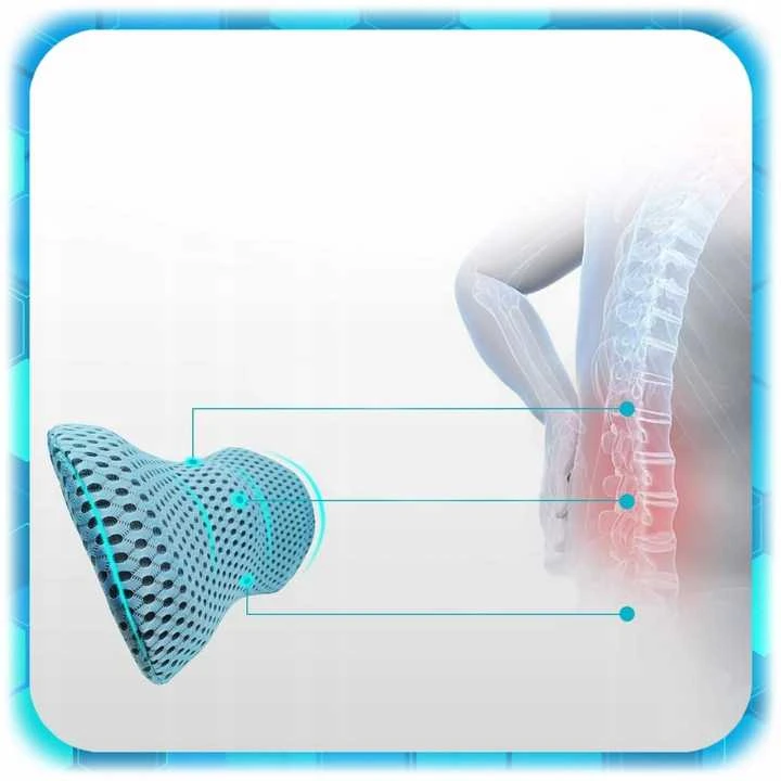 Ergonominė ortopedinė juosmens pagalvė automobiliui, Memory Foam
