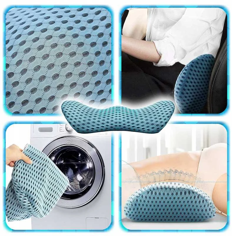 Ergonominė ortopedinė juosmens pagalvė automobiliui, Memory Foam
