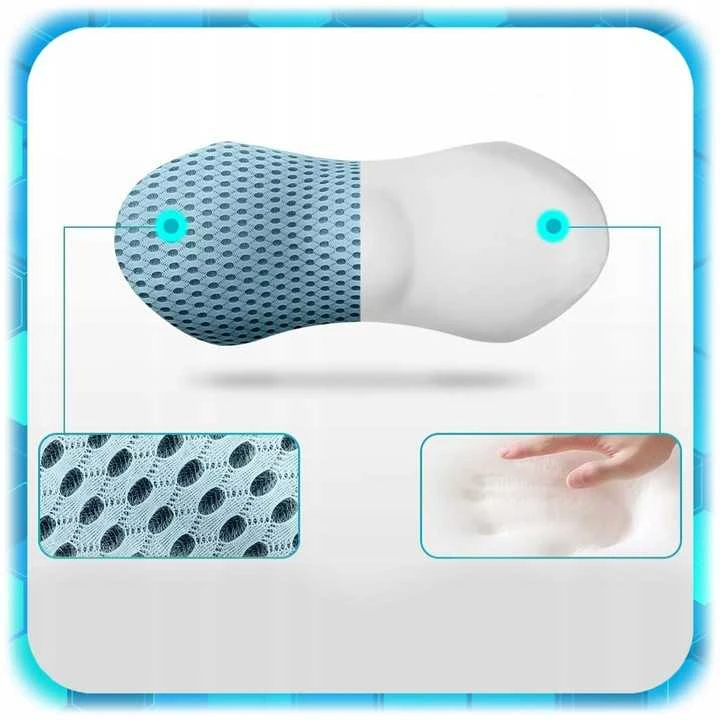 Ergonominė ortopedinė juosmens pagalvė automobiliui, Memory Foam