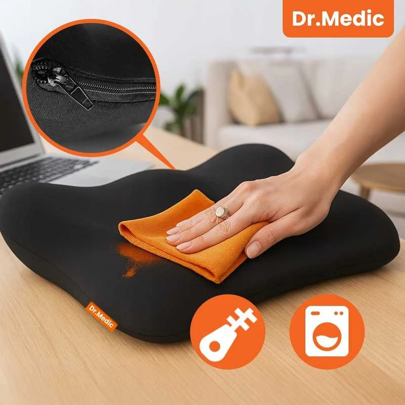 Ergonominė ortopedinė juosmens pagalvė kėdei ir foteliui, Memory Foam