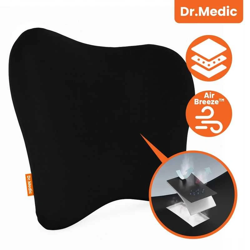 Ergonominė ortopedinė juosmens pagalvė kėdei ir foteliui, Memory Foam