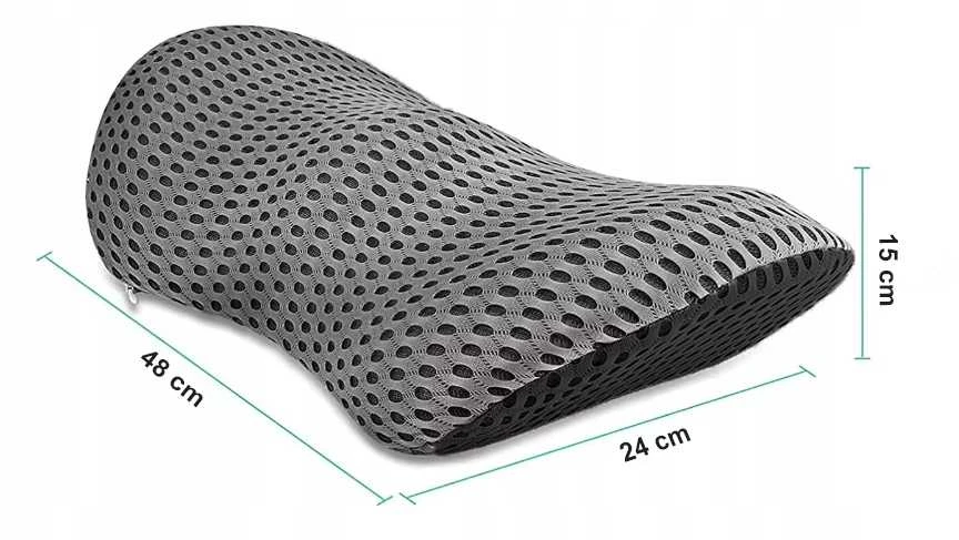 Ergonominė ortopedinė juosmens pagalvė kėdei ir foteliui