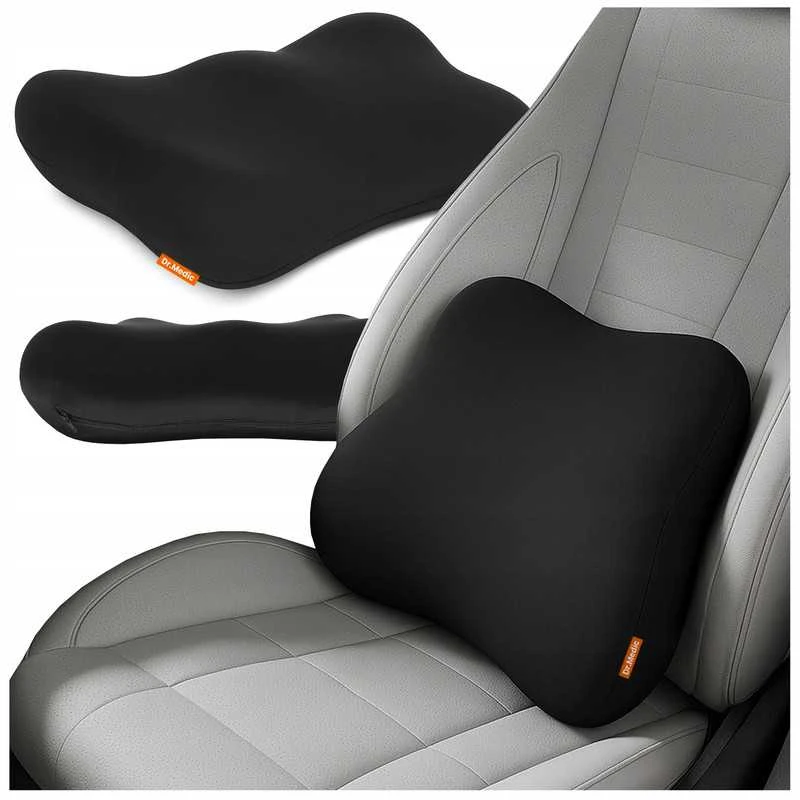 Ergonominė ortopedinė juosmens pagalvė kėdei ir foteliui, Memory Foam