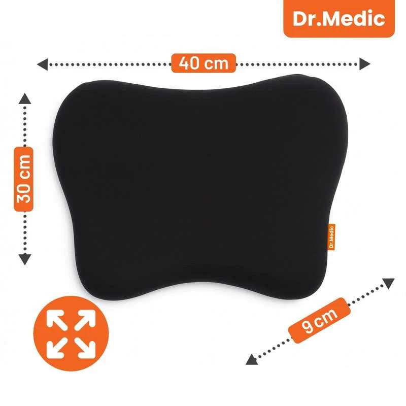Ergonominė ortopedinė juosmens pagalvė kėdei ir foteliui, Memory Foam