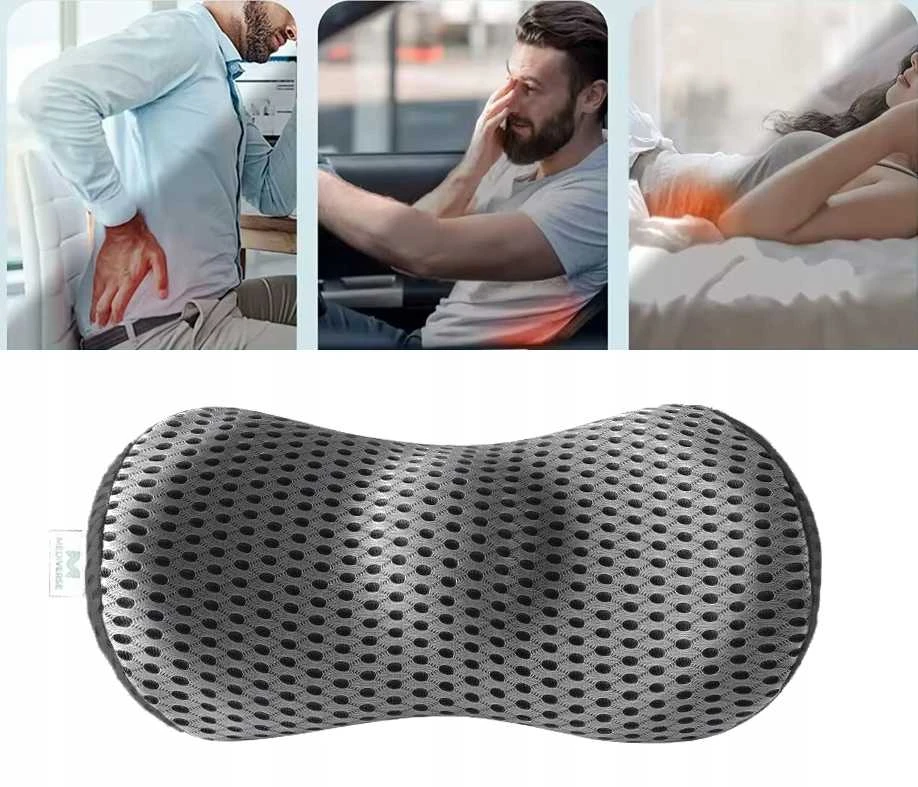 Ergonominė ortopedinė juosmens pagalvė kėdei ir foteliui