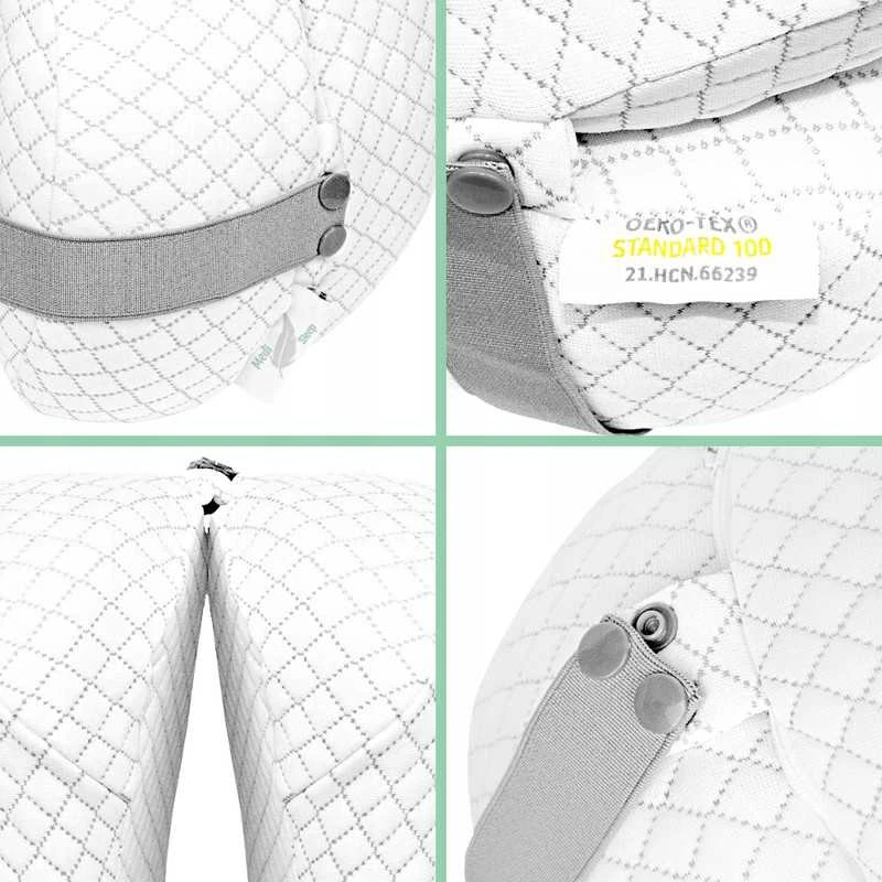 Ergonominė ortopedinė kojų pagalvė miegui ant šono, Memory Foam