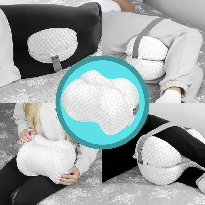 Ergonominė ortopedinė kojų pagalvė miegui ant šono, Memory Foam