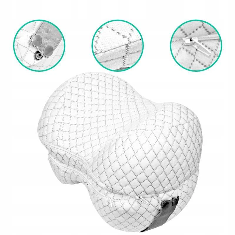 Ergonominė ortopedinė kojų pagalvė miegui ant šono, Memory Foam